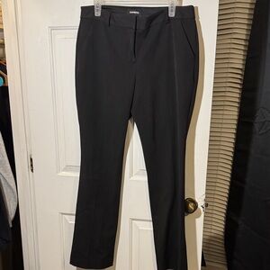 Express Editor Pants Womens 12R Black Dress Bootcut Mid Rise Stretch